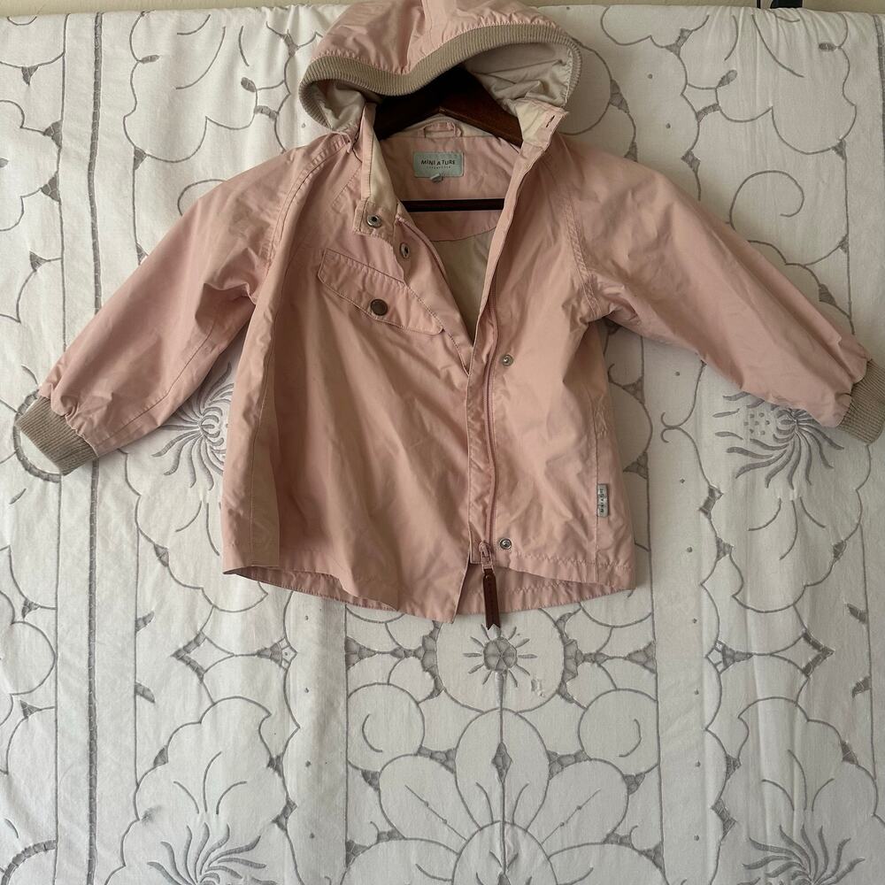 Mini A Ture Copenhagen Pink Waterproof Hooded Rain Jacket 4Y